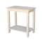 International Concepts Rectangle Solano Accent Table, 24 W, 14 L, 25 in H, Wood, Unfinished OT-6A - alternate 1